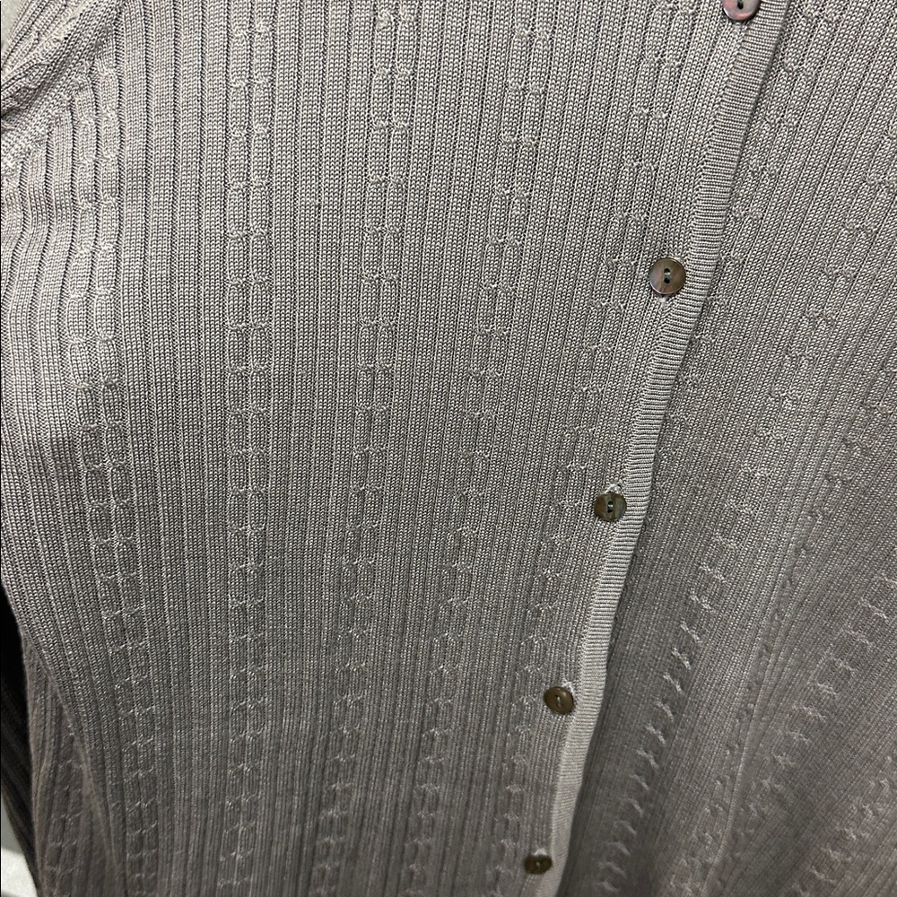 Vintage Lord & Taylor Women’s 100% Silk Cable Knit Sweater Sz XL Office Classic‎ - Picture 4 of 7